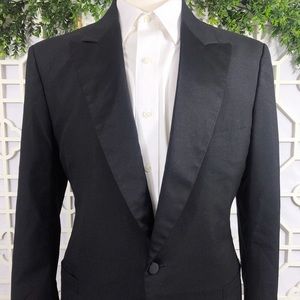 Brooks Brothers Wool Tuxedo Jacket Blazer Coat 44L